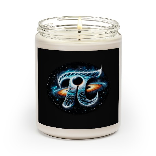 Funny Pi Day 2024 3,14 Pi Number Symbol Math Scented Candles