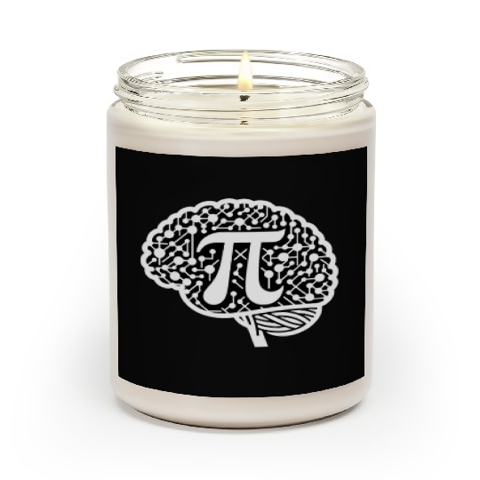 Funny Pi Day 2024 3,14 Pi Number Symbol Math Scented Candles