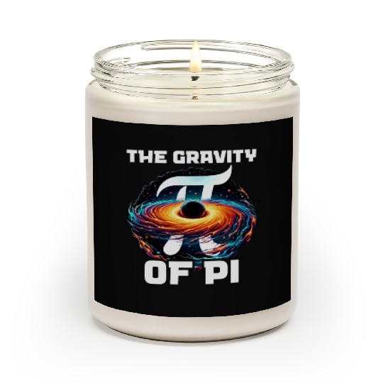 Funny Pi Day 2024 3,14 Pi Number Symbol Math Scented Candles