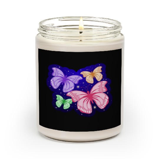 Cute Butterflies Design Scented Candles
