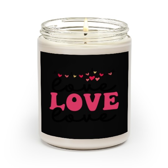 Love Valentine's Day. Scented Candles