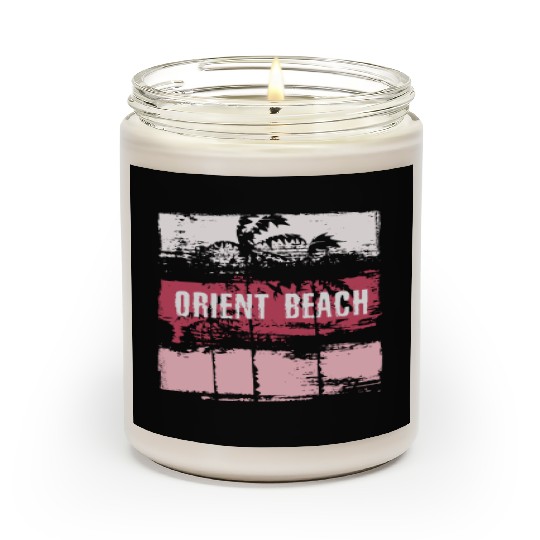 Orient Beach Saint Martin Vacation Souvenir Scented Candles
