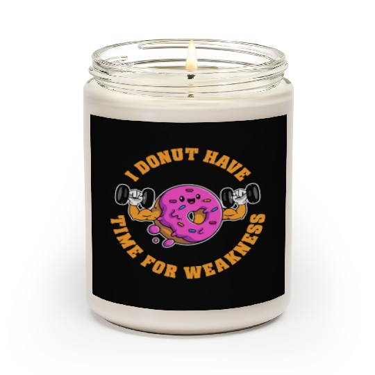 Fitness Donut Funny Donut Gym Scented Candles