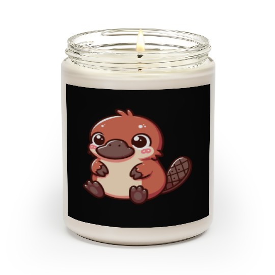 Playful Platypus Cartoon Scented Candles