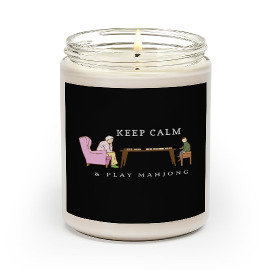 Keep Calm and Play Mahjong - Grandpa Grandson Scented Candles