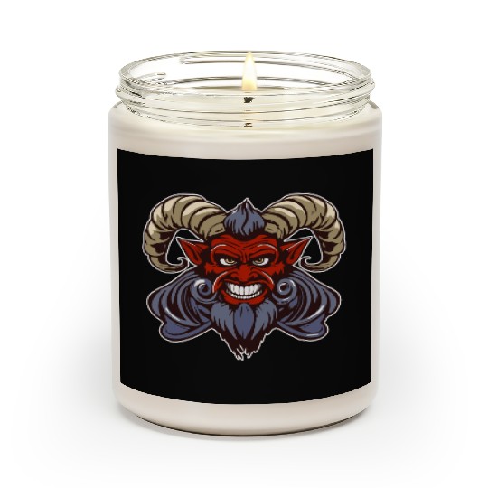 krampus devil head Scented Candles