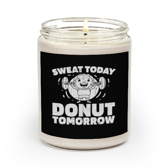 Fitness Donut Funny Donut Gym Scented Candles