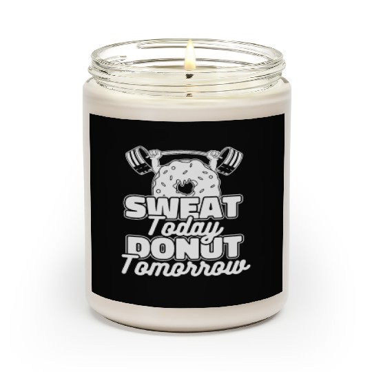 Fitness Donut Funny Donut Gym Scented Candles