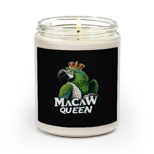 Green Macaw Ornithologist Macaw Queen Scented Candles