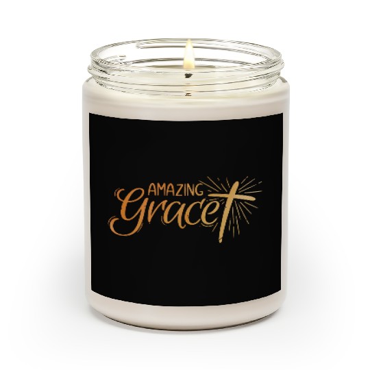 Amazing Grace Lettering Scented Candles