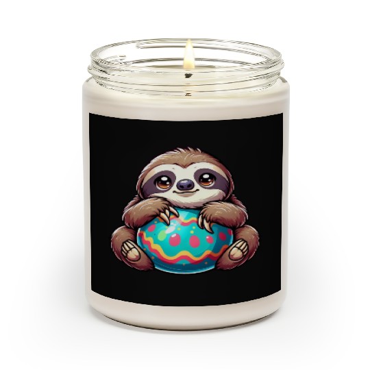 Easter Sloth: Embrace and Easter Egg Scented Candles