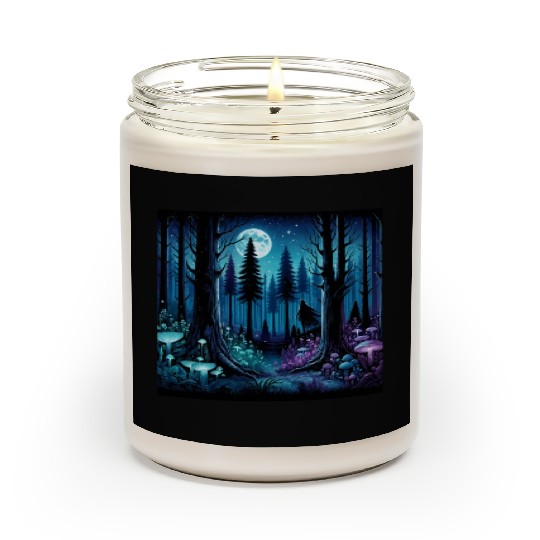 Mystic Moonlit Enchanted Forest Scented Candles