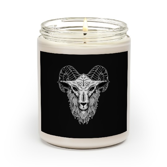 Baphomet Goat Devil Head Scented Candles