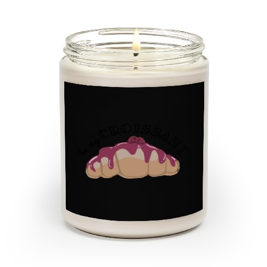 Be My Croissant Doodle Scented Candles