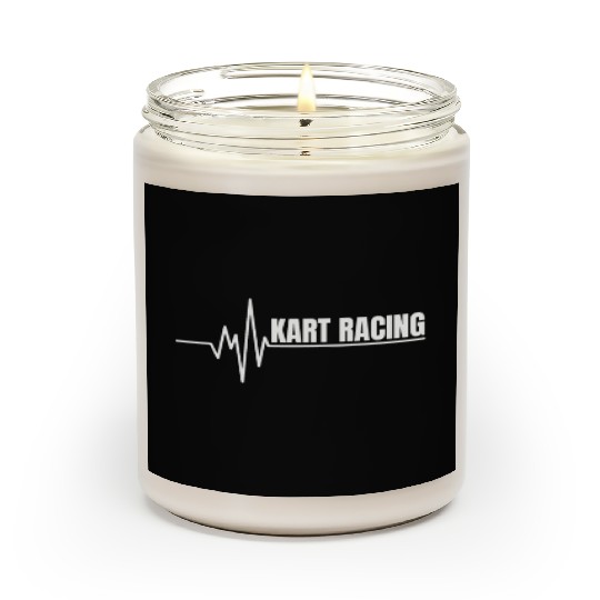 Go Kart Racing Heartbeat Pulse Racer Scented Candles
