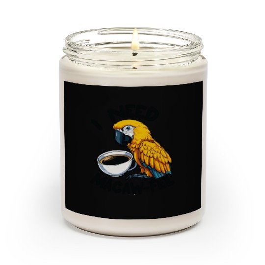Gold Macaw Macaw-Fee Coffee Lover Scented Candles