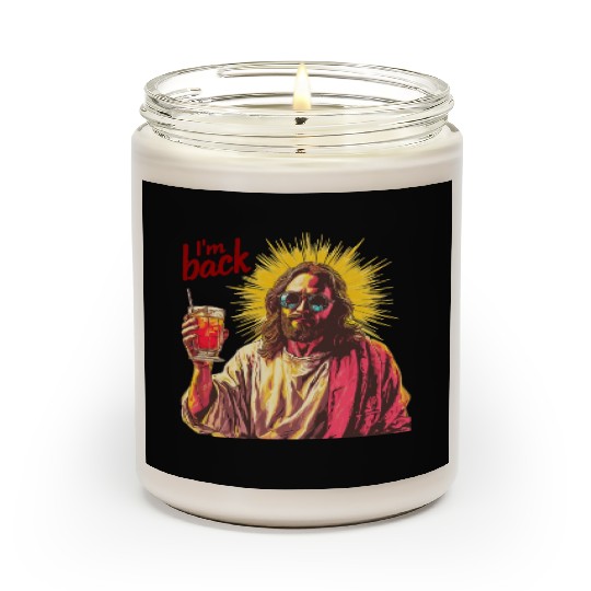 Jesus Christ Easter I'm Back Party Scented Candles