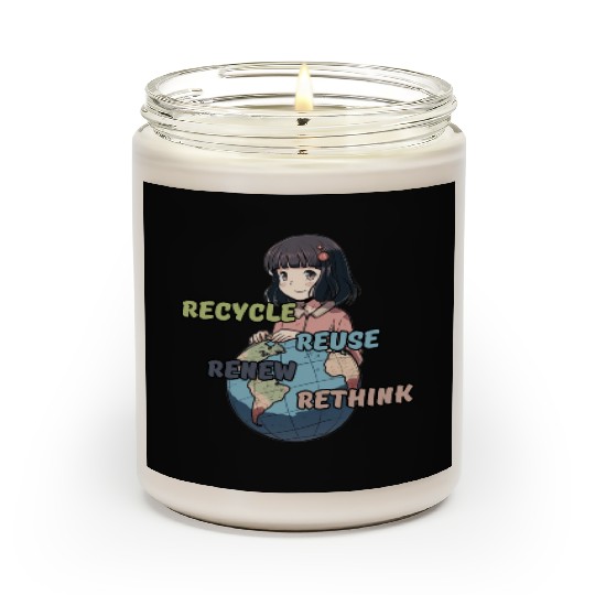 Recycle Reuse Renew Rethink Scented Candles