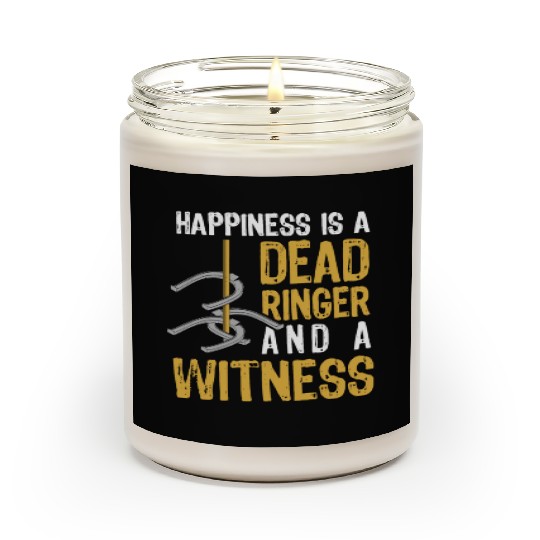 Funny Dead Ringer Horseshoe Pitching Scented Candles