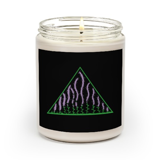 Lavender in a Triangle Plant Garden Fragrance Scented Candles
