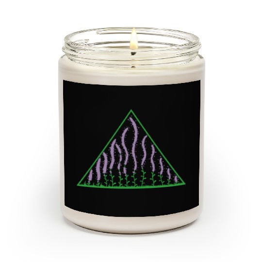 Lavender in a Triangle Plant Garden Fragrance Scented Candles