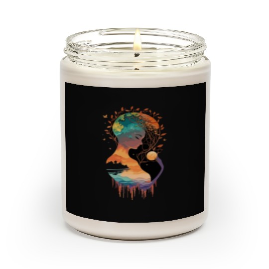Mother Earth, peace and protect our environment Scented Candles