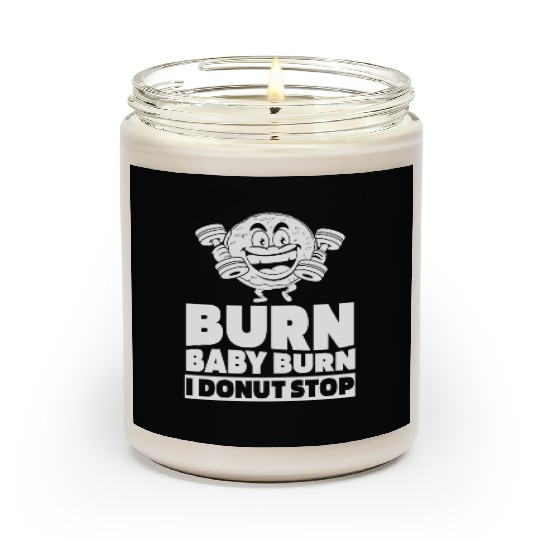 Fitness Donut Funny Donut Gym Scented Candles