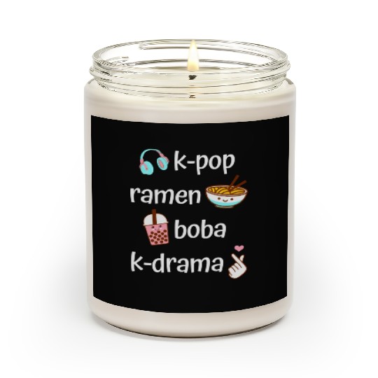 Kawaii K-Pop Ra Boba Bubble Tea K-Drama Scented Candles