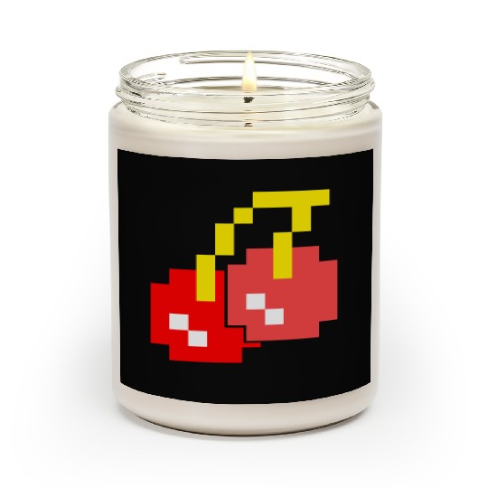 8 Bit Pixel Cherries 80s Video Game Halloween Scented Candles