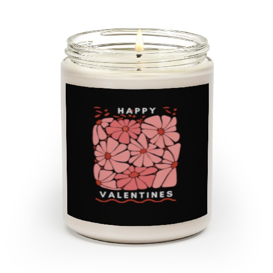 Midnight Blooms: A Floral Valetine's Embrace. Scented Candles