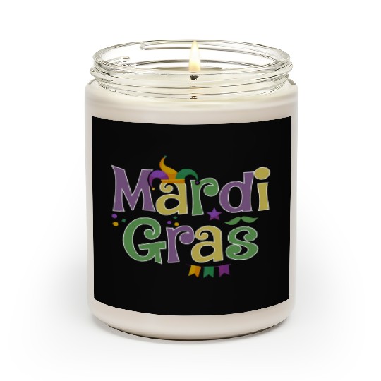 Mardi Gras Party for men, women Scented Candles