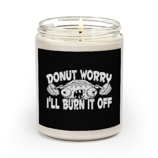 Fitness Donut Funny Donut Gym Scented Candles