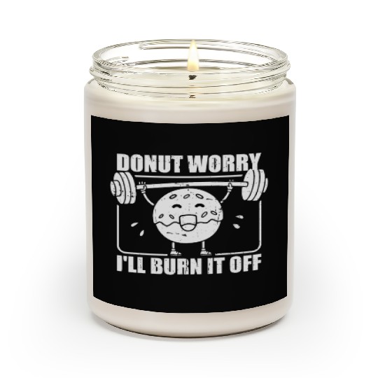 Fitness Donut Funny Donut Gym Scented Candles