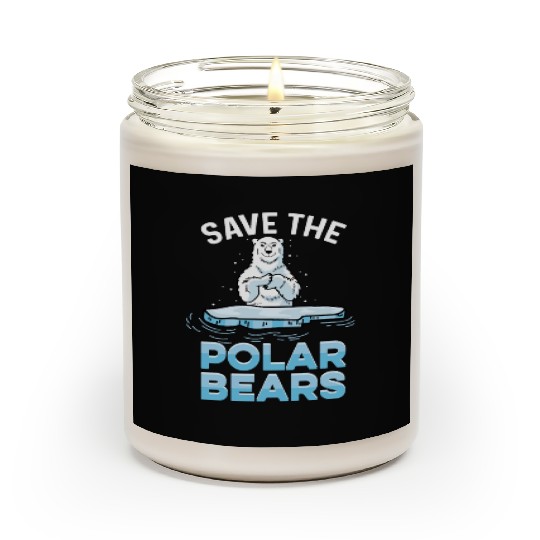 Save Polar Bears Wildlife Rehabilitator Gift Scented Candles