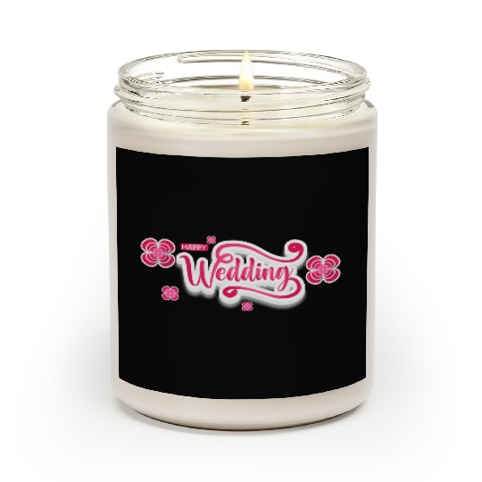 Happy Wedding Scented Candles
