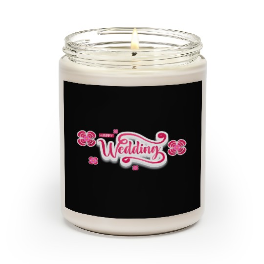 Happy Wedding Scented Candles