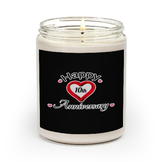 anniversary 10th Scented Candles