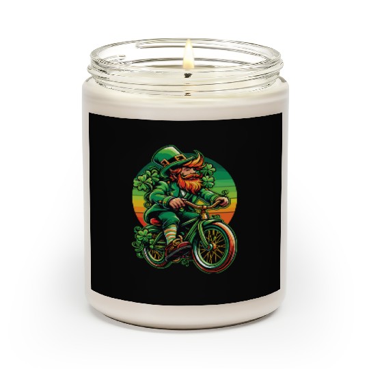 Saint Patrick's Day 2024 celebrate on a bike Scented Candles