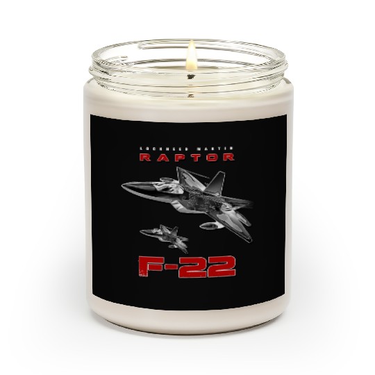 F-22 Raptor Fighterjet Us Air Force Warbird Scented Candles