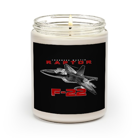 F-22 Raptor Fighterjet Us Air Force Warbird Scented Candles