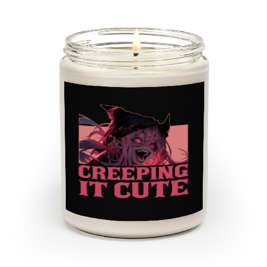 Creeping It Cute Creepy Anime Girl Harajuku Goth O Scented Candles