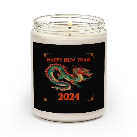 Fantasy Dragon: Happy New Year 2024 Scented Candles