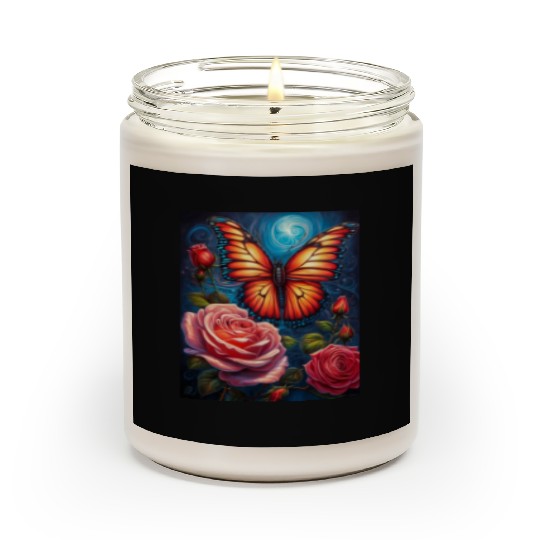 Emerald Monarch: A Delicate Embrace of Nature Scented Candles