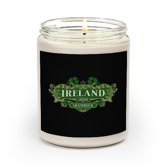 St Patrick's Design Ireland Irish Shamrock Luck Scented Candles