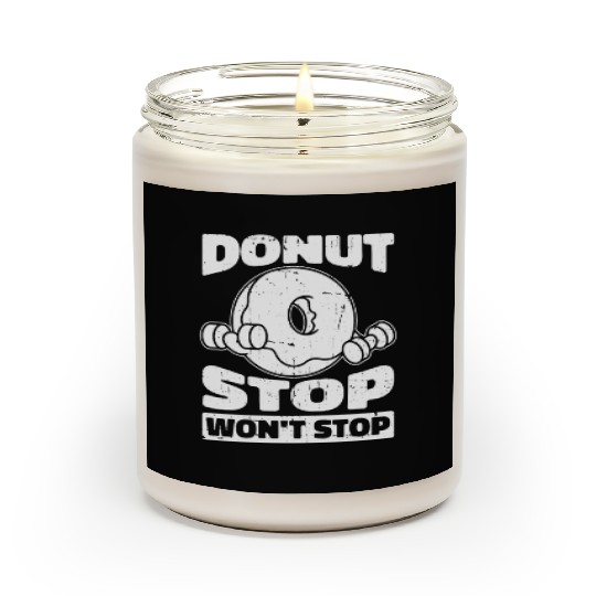 Fitness Donut Funny Donut Gym Scented Candles