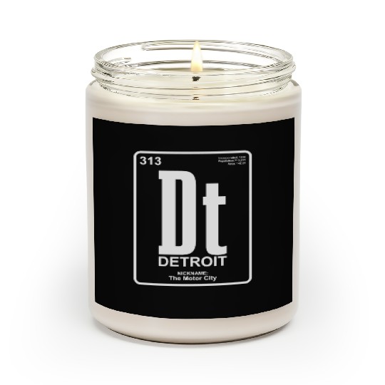 Detroit Michigan Motor City USA Scented Candles
