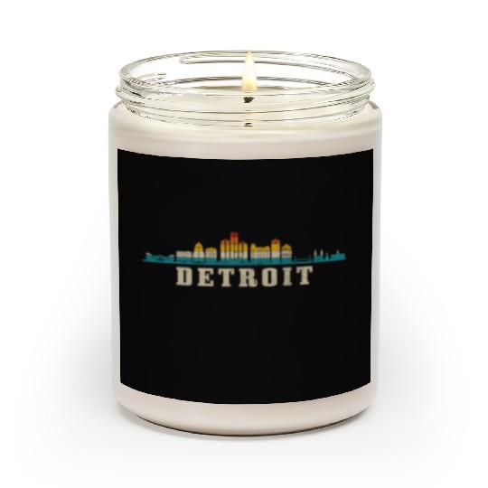 Detroit Michigan Motor City USA Scented Candles