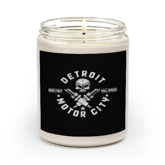 Detroit Michigan Motor City USA Scented Candles