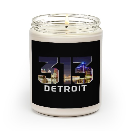 Detroit Michigan Motor City USA Scented Candles