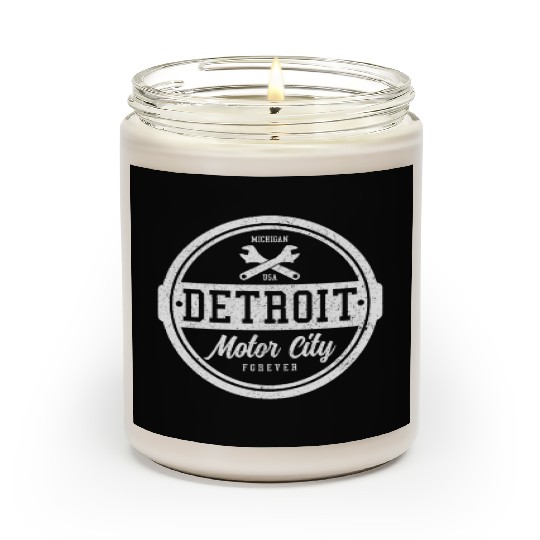 Detroit Michigan Motor City USA Scented Candles